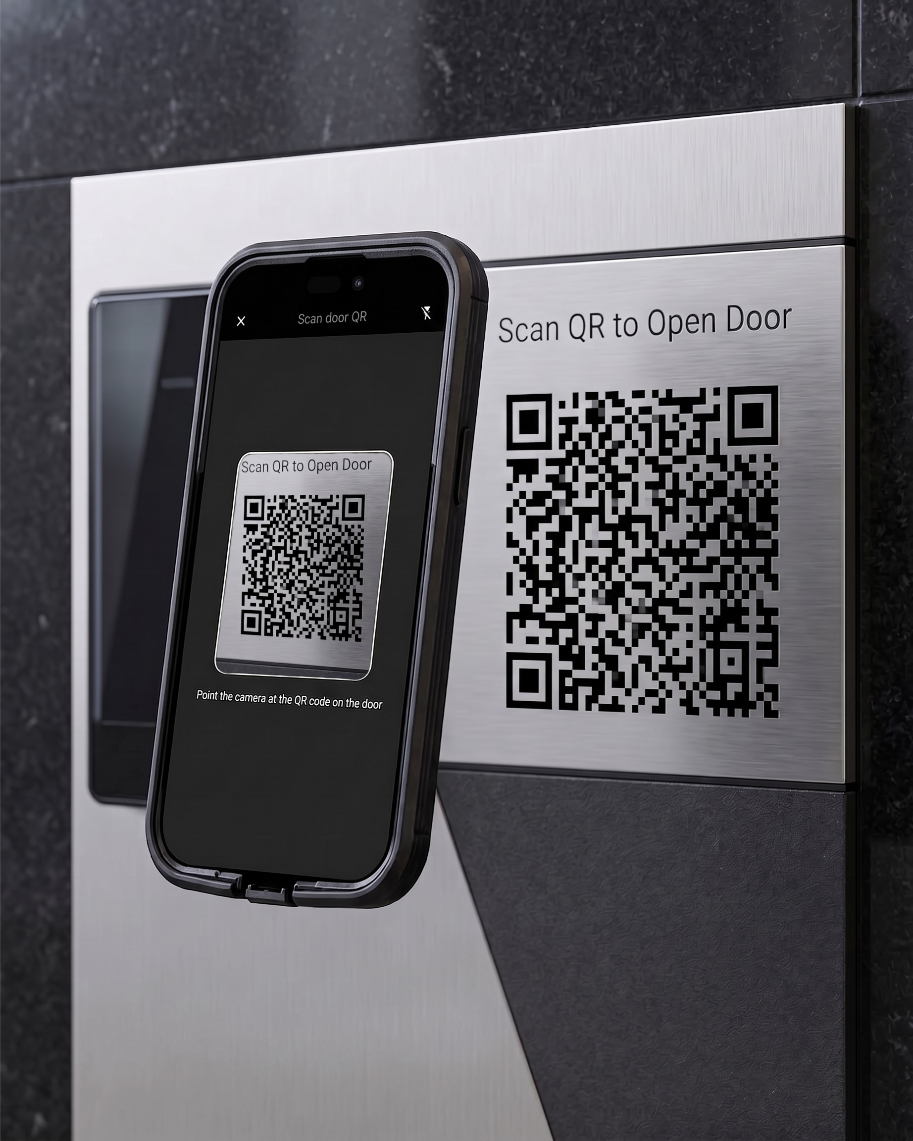 QR Code at Door