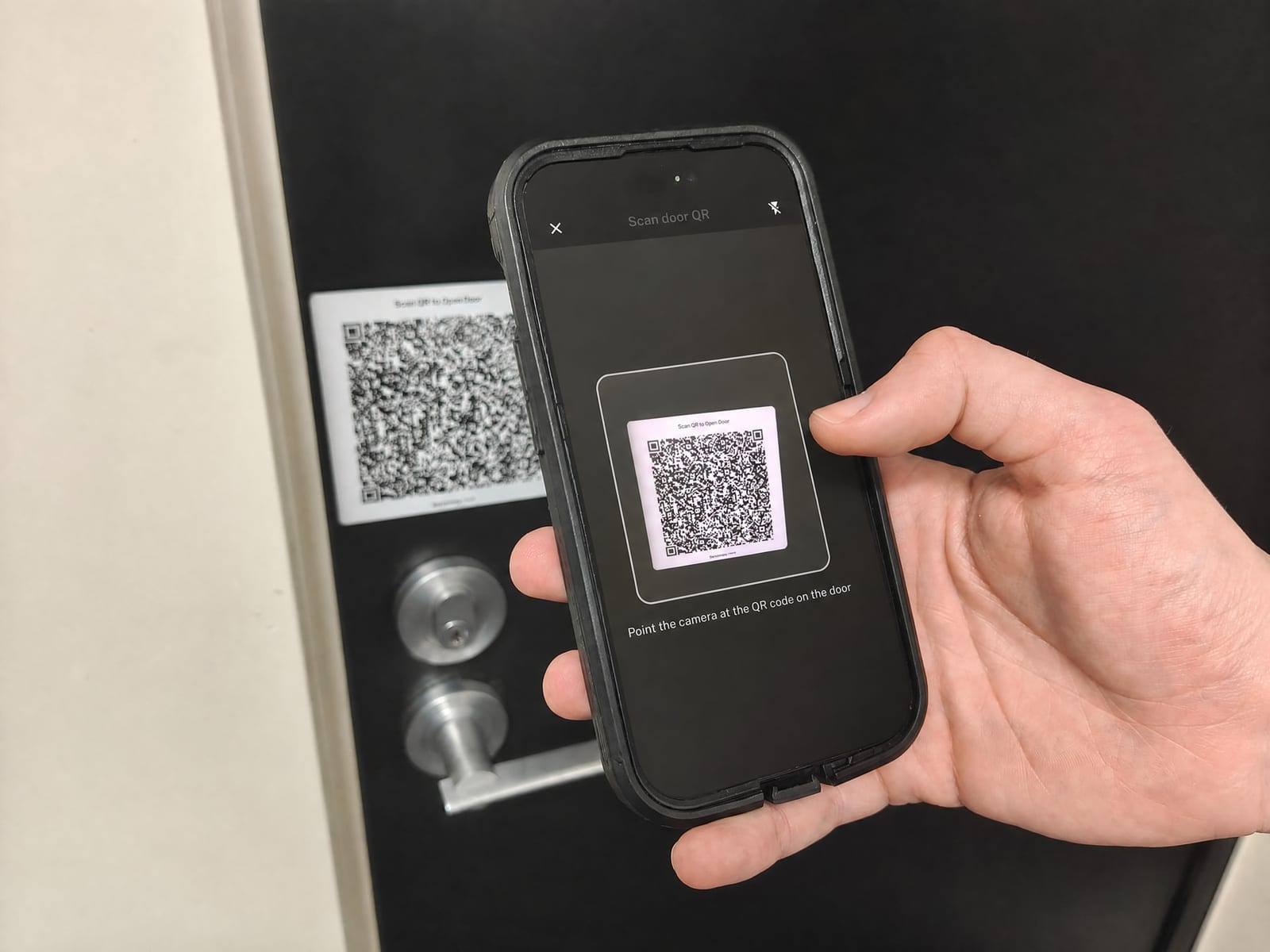 QR Code at Door